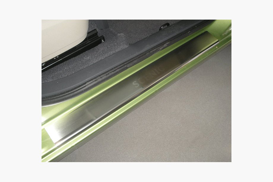 Seat Ateca 2016- Nakładki progowe Nataniko (4 szt., stal nierdzewna) Premium - Taśma 3M, 0,8 mm Image