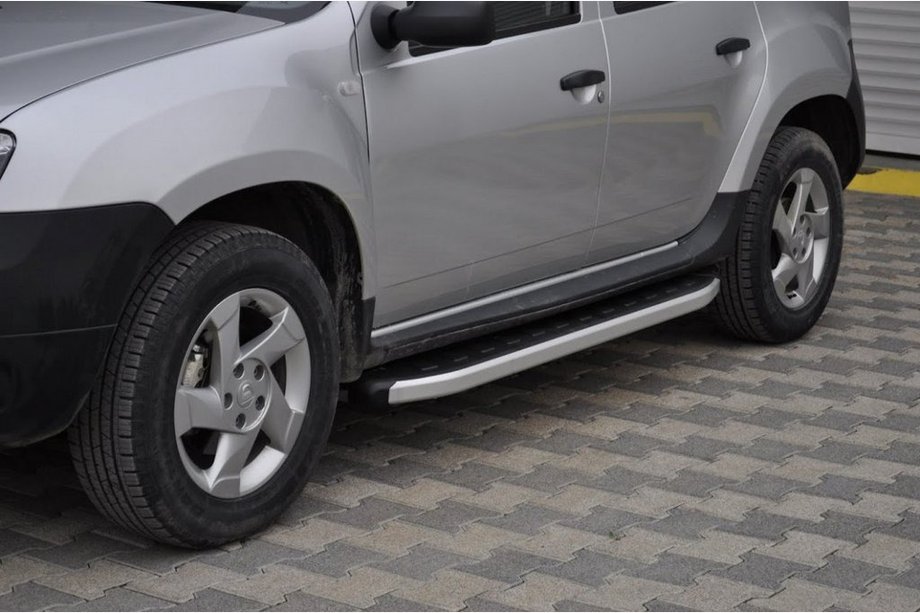 Renault Duster 2008–2017 Progi Boczné Fullmond (2 szt., Aluminium) Image