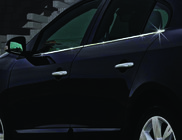 Renault Fluence 2009-2016 Listwy dolne szyb stal nierdzewna (4 szt) OmsaLine - Włoska Stal Nierdzewna zdjęcia 2