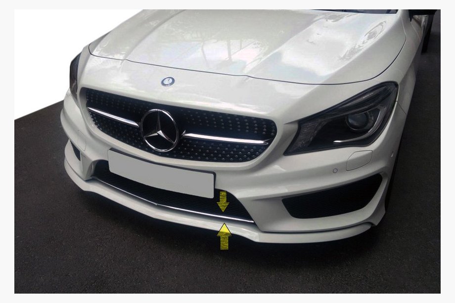 Mercedes CLA C117 2013-2019 Listwa na kratke zderzaka (stal nierdzewna) Image