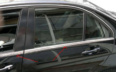 Mercedes C-class W204 2007-2015 Chromowane nakładki na listwy szyb (6 szt, stal nierdzewna) zdjęcia 5