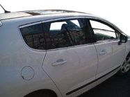 Peugeot 3008 2008-2016 Listwy ozdobne szyb z tylną szybką trójkątną, 8 szt, stal nierdzewna zdjęcia 1
