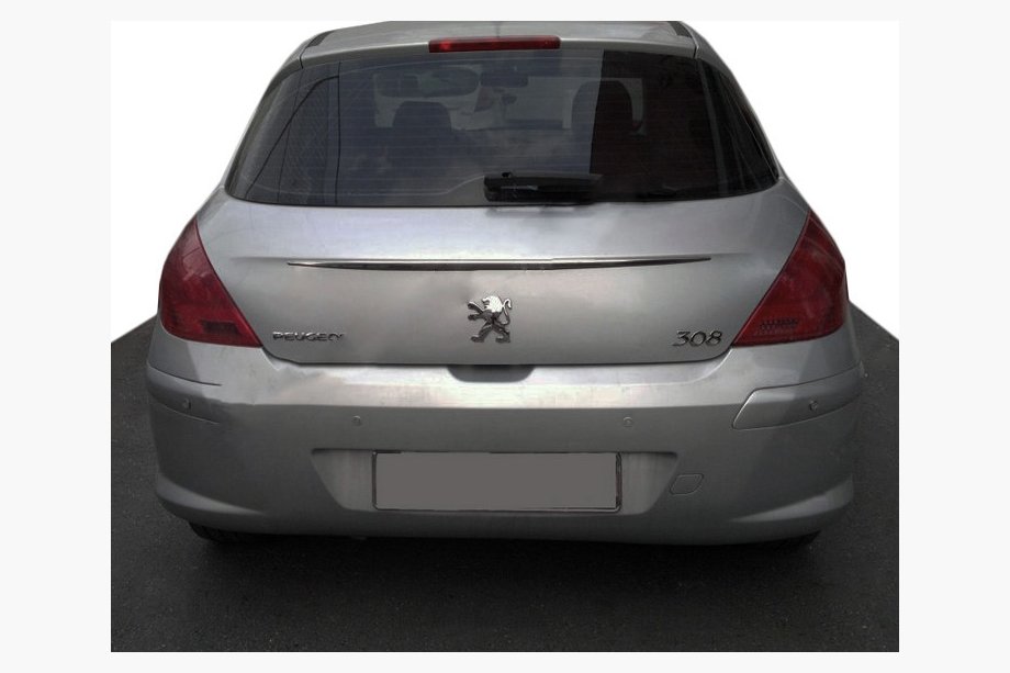 Peugeot 308 2007-2013 Listwa chromowana nad tablicą rejestracyjną (stal nierdzewna) Image