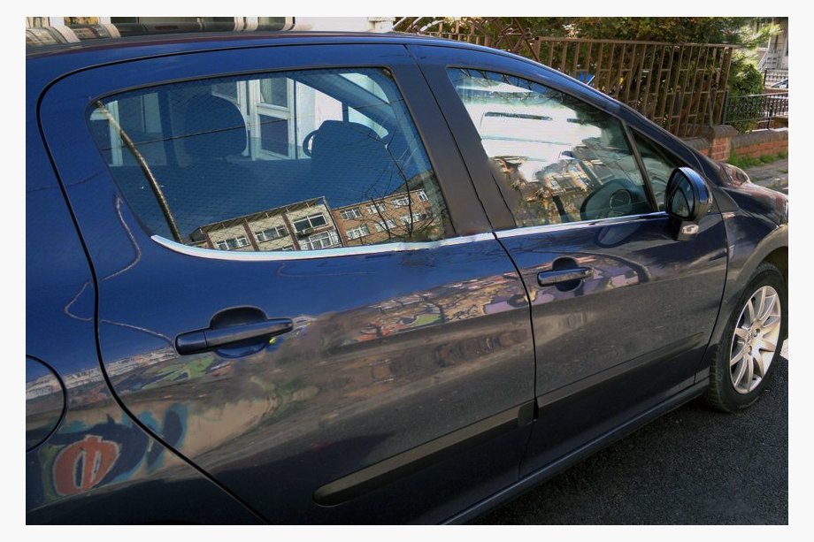 Peugeot 308 2007-2013 Listwy Ozdobne Szyb (4 szt, Stal Nierdzewna) Image