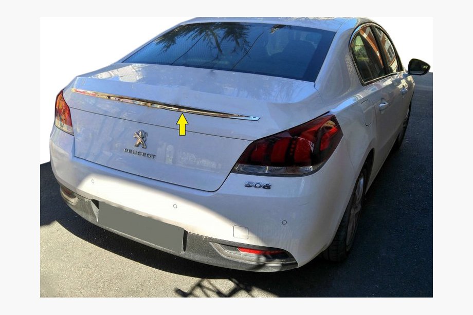 Peugeot 508 2010-2018 Górna Listwa Chromowana (Stal Nierdzewna) Image