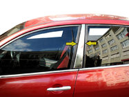 Renault Megane II 2004-2009 Nakładki na słupki ze stali nierdzewnej (2 szt.) zdjęcia 1