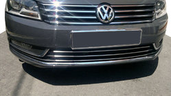 Volkswagen Passat B7 2012-2015 Nakładki na kratkę zderzaka (stal nierdzewna) zdjęcia 1