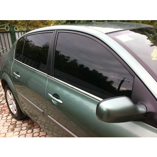 Zewnętrzne listwy ozdobne okien stal nierdzewna (4 szt) Renault Megane II 2004-2009 zdjęcia 2