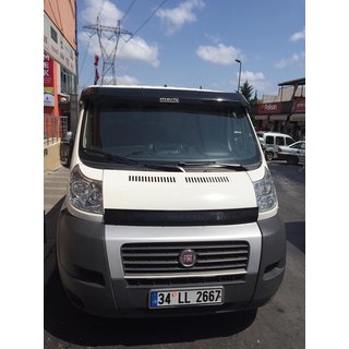 Daszek na szybę przednią (czarny połysk, 5mm) Fiat Ducato 2006-2025 zdjęcia 4