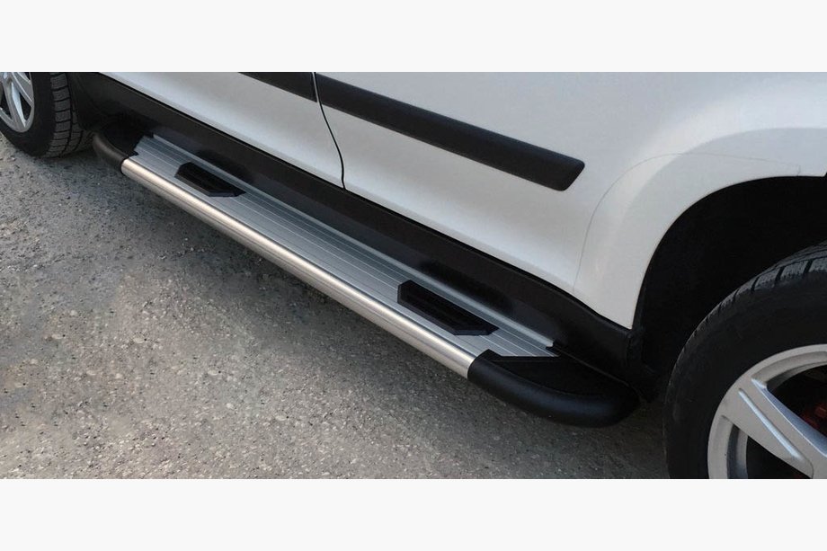 Skoda Yeti 2009-2017 Progi Boczne Bosphorus OLD Szary (2 szt., Aluminium) Image