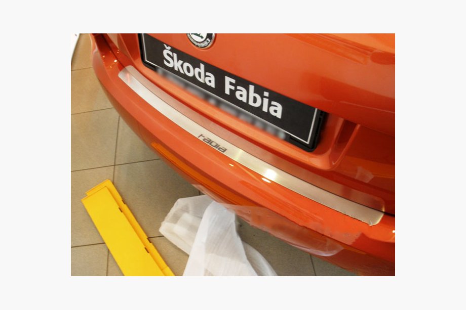 Skoda Fabia 2007-2014 Nakładka na tylny zderzak Nataniko (stal nierdzewna) Kombi Image