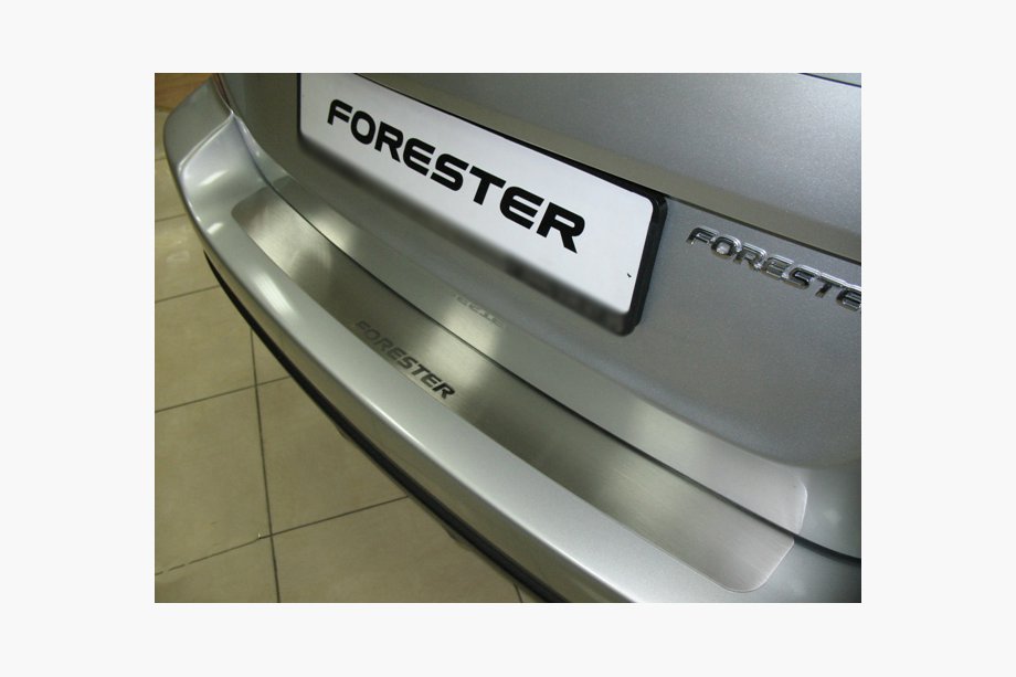 Subaru Forester 2008-2013 Nakładka na tylny zderzak NataNika (stal nierdzewna) Image