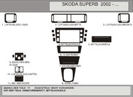 Skoda Superb 2001-2009 Dekoracja Samochodowa Hartman (Wariant nr 2) zdjęcia 1