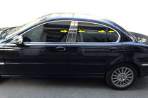 Jaguar X-Type 2001-2009 Nakładki na słupki ze stali nierdzewnej zdjęcia 1