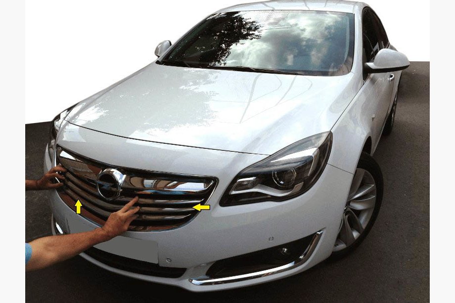 Opel Insignia 2008-2017 Nakładki na Grill Chromowane (Stal Nierdzewna) Image