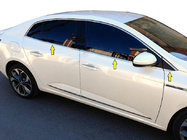Renault Megane IV 2016-2025 Dolne listwy okien nierdzewne 6szt Sedan zdjęcia 1