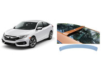 Honda Civic Sedan X 2016-2021 Spoiler tylnej szyby Niken V4 (pod lakierowanie) zdjęcia 2