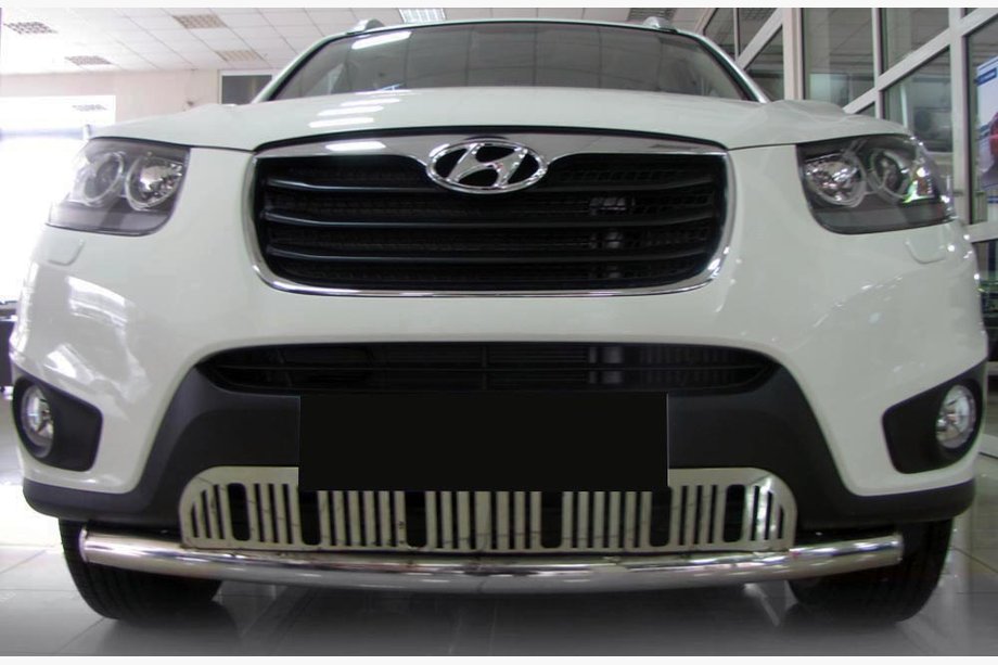 Hyundai Santa Fe 2 2006-2012 Osłona Przednia ST008-Special (Stal Nierdzewna) Image