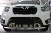 Hyundai Santa Fe 2 2006-2012 Osłona Przednia ST008-Special (Stal Nierdzewna) zdjęcia 1