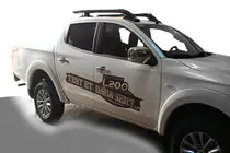 Mitsubishi L200 2015-2024 Relingi dachowe Shark z belką poprzeczną zdjęcia 2