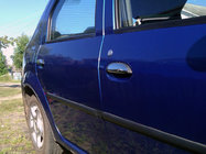 Renault Logan I 2005-2008 Chromowane Nakładki na Klameki (4szt, Stal Nierdzewna) Carmos - Turecka Stal Nierdzewna zdjęcia 1