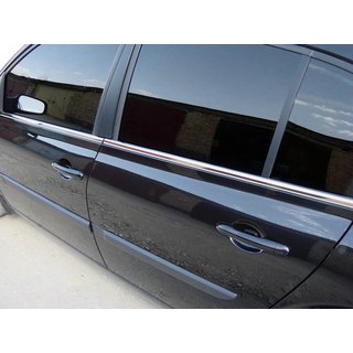 Zewnętrzne listwy ozdobne okien stal nierdzewna (4 szt) Renault Megane II 2004-2009 zdjęcia 1