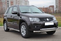 Suzuki Grand Vitara 2005-2017 Przedni podwójny pałąk 60/42mm stal nierdzewna zdjęcia 3
