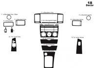 Toyota Corolla 2002-2007 Nakładki na Deskę Rozdzielczą (2002-2004) Aluminium zdjęcia 2
