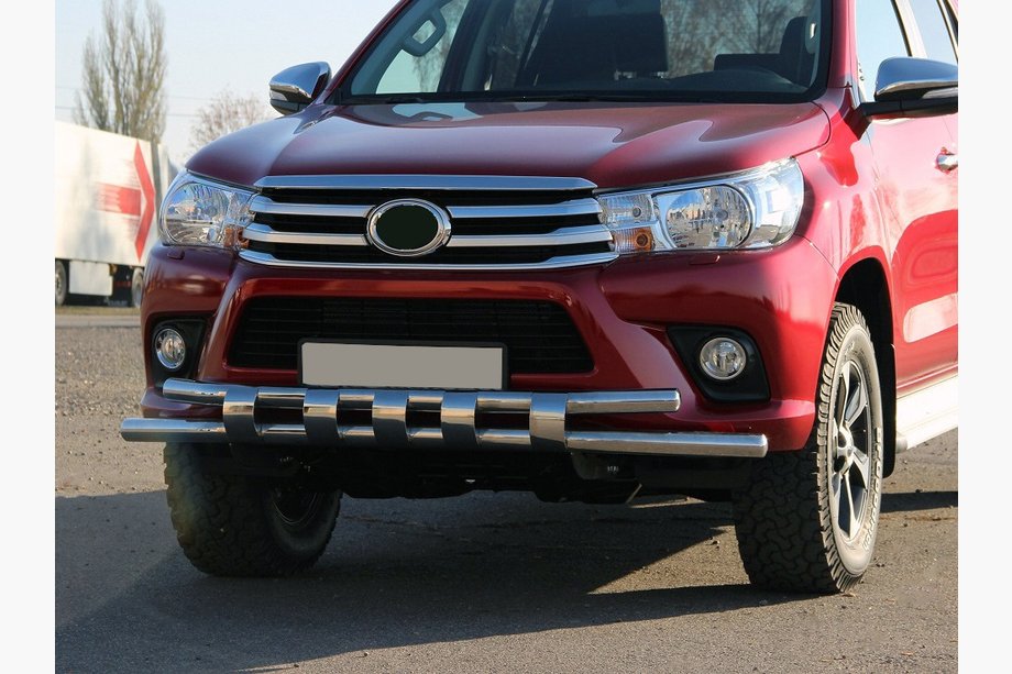 Toyota Hilux 2015- Osłona Przednia ST015 (Stal Nierdzewna) Image
