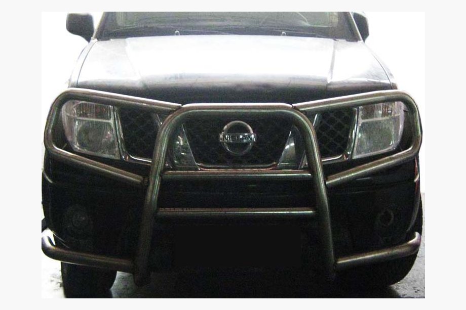 Nissan Pathfinder R51 2005-2014 Ornament Przedni WT025 Podwójny (Stal Nierdzewna) Image
