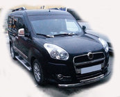 Fiat Doblo II 2010-2022 Przedni Pałąk Ochronny ST014 (Stal Nierdzewna) 60/60 mm zdjęcia 1