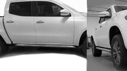 Mercedes X class 2017-2020 Rury boczne ze skosem (2 szt., stal nierdzewna) zdjęcia 1