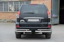 Toyota Land Cruiser Prado 120 2002-2009 Tylne podwójne narożniki AK003-1 (2 szt., stal nierdzewna) zdjęcia 5