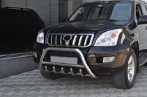 Toyota Land Cruiser Prado 120 2002-2009 Niski orurowanie przednie WT003 (stal nierdzewna) zdjęcia 3