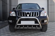 Toyota Land Cruiser Prado 120 2002-2009 Niski orurowanie przednie WT003 (stal nierdzewna) zdjęcia 4
