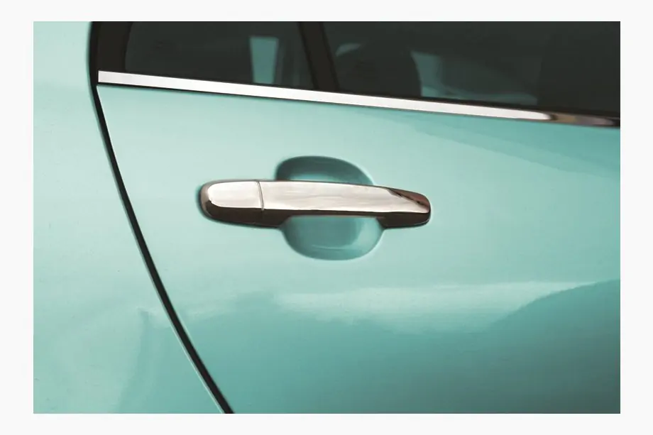 Toyota Prius 2009-2015 Chromowane Nakładki na Klamek Drzwi (4 szt, Stal Nierdzewna) Image