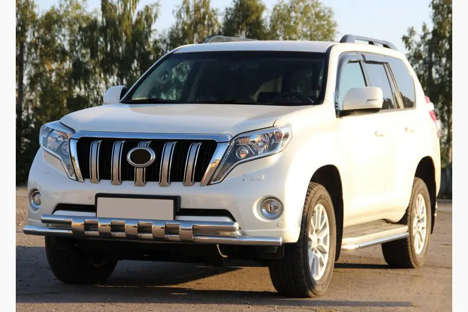 Toyota Land Cruiser Prado 150 2009-2023 Osłona Przednia ST015 (Stal Nierdzewna) Image