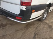 Mercedes Sprinter W906 2006–2018 Rury boczne za tylnym kolem, katowe (2 szt, stal nierdzewna) Extra Long zdjęcia 3
