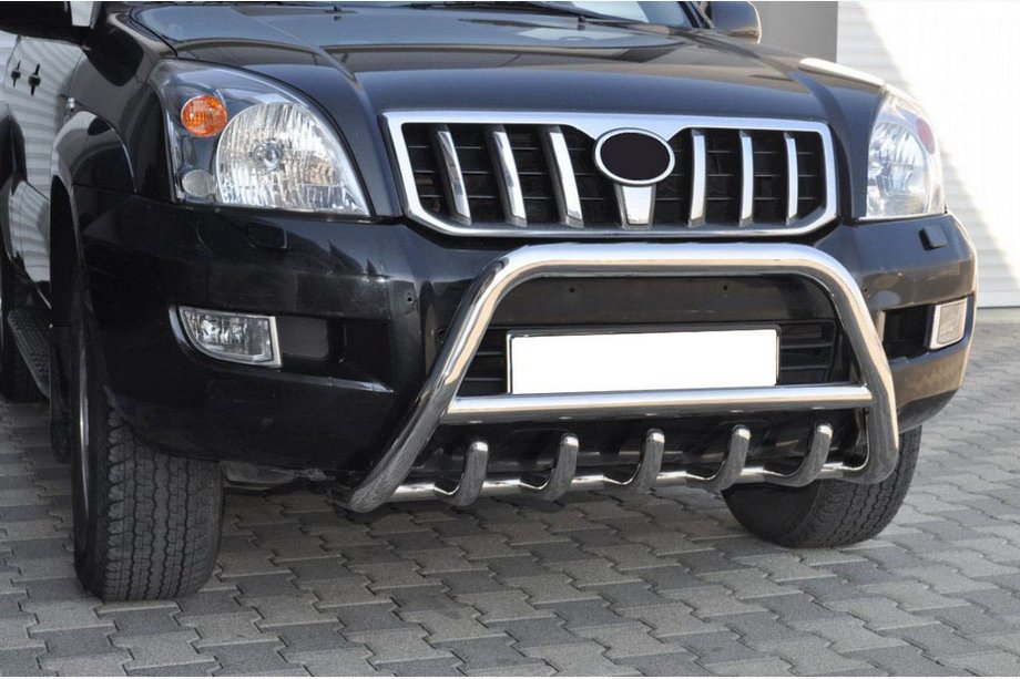Toyota Land Cruiser Prado 120 2002-2009 Niski orurowanie przednie WT003 (stal nierdzewna) Image