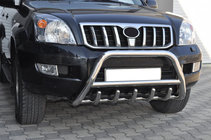 Toyota Land Cruiser Prado 120 2002-2009 Niski orurowanie przednie WT003 (stal nierdzewna) zdjęcia 1