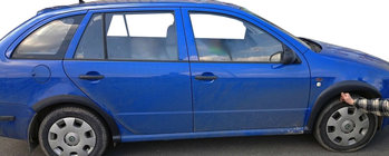 Skoda Fabia 2000-2007 Poszerzenia nadkoli (zestaw, czarne) zdjęcia 1