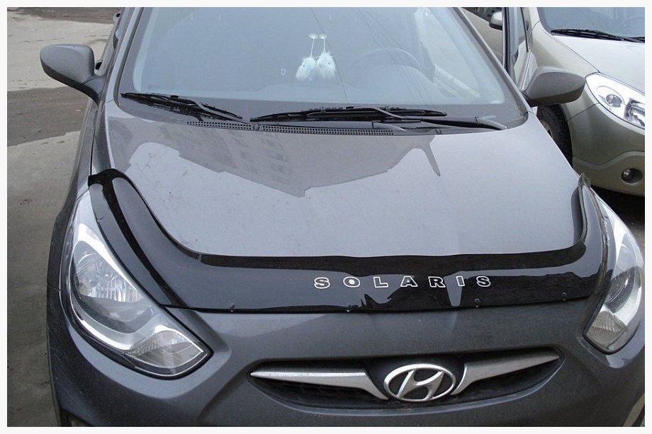 Hyundai Accent 2011-2017 Deflektor maski 2010-2014 (VIP) Image