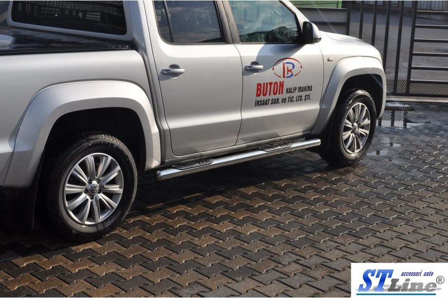 Volkswagen Amarok 2010-2022 Rury Boczne (2 szt., Stal Nierdzewna) 70mm Zdjęcia 3