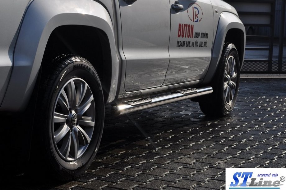 Volkswagen Amarok 2010-2022 Rury Boczne (2 szt., Stal Nierdzewna) 70mm Zdjęcia 5