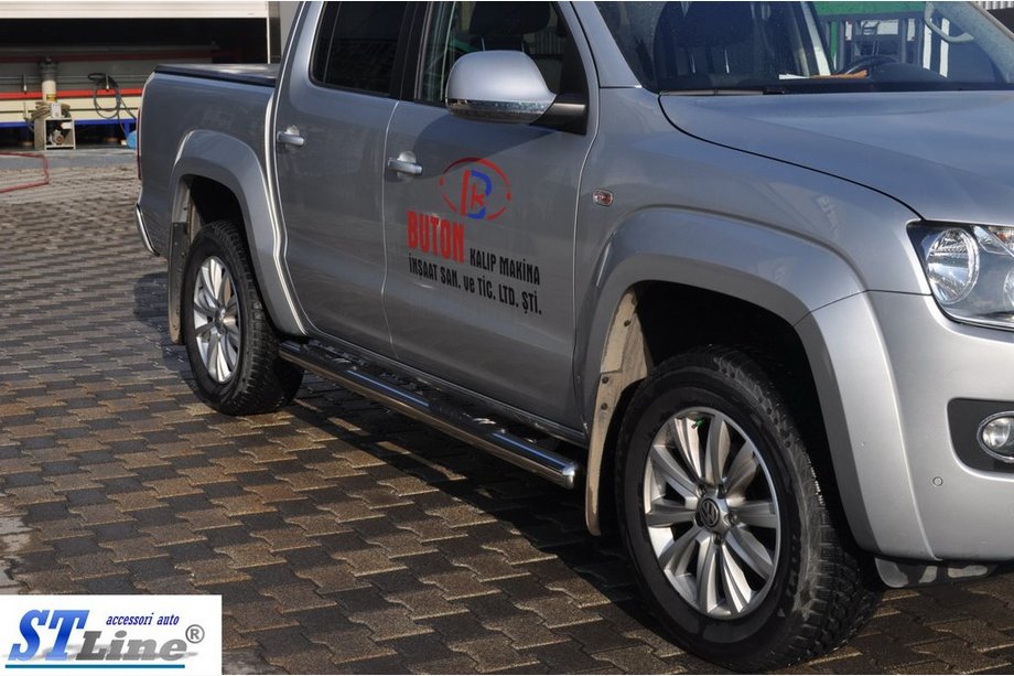 Volkswagen Amarok 2010-2022 Rury Boczne (2 szt., Stal Nierdzewna) 70mm Zdjęcia 7