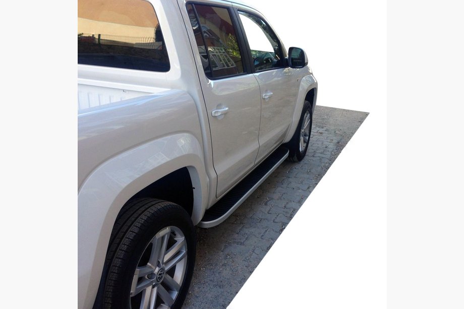 Volkswagen Amarok 2010-2022 Progi Boczne Tayga Grey (2 szt., Aluminium) Image