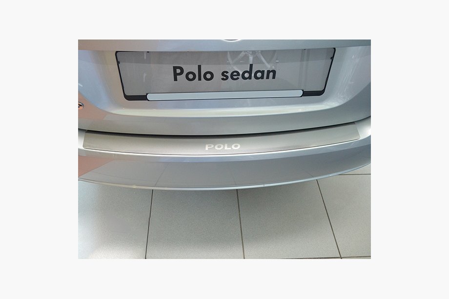 Volkswagen Polo 2010-2017 Nakładka na tylny zderzak Nataniko (stal nierdzewna) Image