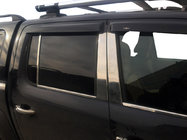 Volkswagen Amarok 2010-2022 Listwy Słupków Drzwi ze Stali Nierdzewnej (6 szt.) zdjęcia 1