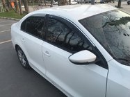 Volkswagen Jetta 2011-2018 Deflektory szyb z listwą chromowaną (4 szt, Niken) zdjęcia 2