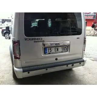 Chromowane nakładki na tylne lampy Wersja nr 1 (2 szt, plastik) Ford Connect 2010-2013 zdjęcia 4